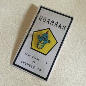 NWT Wormrah Grumble Toy Enamel Pin